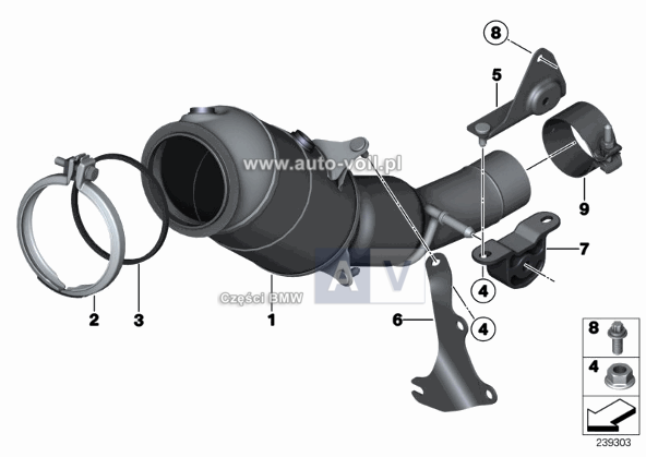 18307606138 Oryginał BMW 18307606138 Części oryginalne BMW Łódź