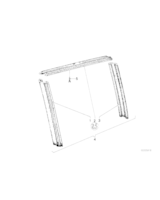 Mechanizm szyby drzwi, Prowadnica szyby tylnej lewej - 51341817679