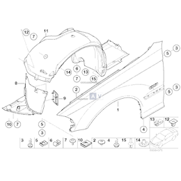 Nadkole M3 - Oryginał BMW - 51712695663
