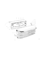 Szkło lampy prawe - 63218754116