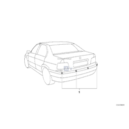 For rear only, Park Distance Control (PDC) - 66209415400