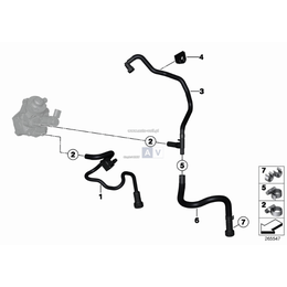 Przewód dopływowy paliwa BMW F20 F21 F22 F30 F31 F32 F33 F34 125d 225d 325d 425d - 13538507681