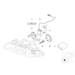 Zestaw naprawczy reflektora - 63126908410