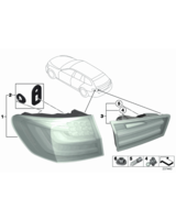 Lampa tylna w błotniku prawa - 63217203234