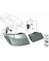 Lampa tylna w błotniku prawa - 63217203230