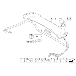 Uszczelka pokrywy bagażnika - 51767193576