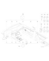 Wkład konsoli środkowej, środek - 51162428040