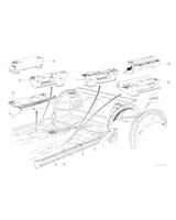 Wspornik fotela spawany, wewn., lewy - 41121823277