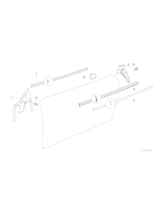 Uszczelka zewn. szyby drzwi, prawa - 51211970064