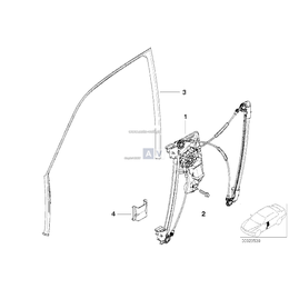 Elektr.siłownik szyby przedni prawy - 51338205634