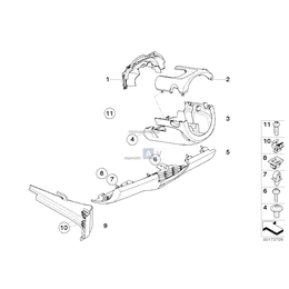 Obudowa tabl. przyrz. str. kier, dół - 51162757650