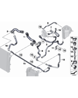 Przewód ukł chłodzenia BMW E70N E71 F07 30dX 40dX 530dX 535dX - 17228506991