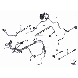 Wiązka przewodów silnik/moduł wtrysk. - 12518508112