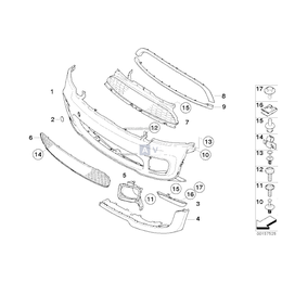 Element przedł., przód lewy - 51110413249