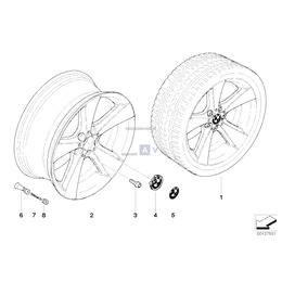 Obręcz koła aluminiowa - 36116775653