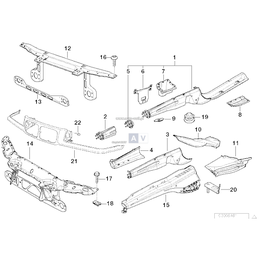 Element zewnętrzny podłużnicy prawej - 41118168910