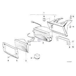 Lampa przeciwmgłowa, żółta prawa - 63171376942