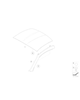 Panel zewn. ramy dachu, lewy - 41003427199