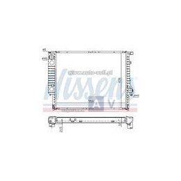 CHŁODNICA ALPINA B10 (E34), ALPINA B3 (E30), ALPINA C1 (E30), ALPINA C2 (E30), BMW 3 E30 (82-), BMW 5 E34 (88-), BMW 7 E32 (86-)