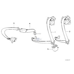 Pas bezpieczeństwa tylny - 72111950513