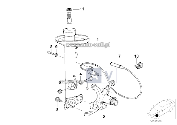 31212227908 Zwrotnica Prawa 31212227908 Części