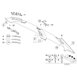 Osłona słupka tylnego lewego - 51432699059
