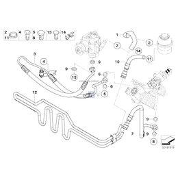 Przewód powrotny, active steering - 32416796342