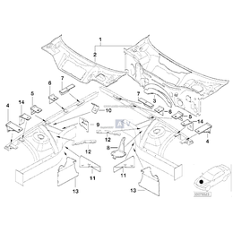 Wspornik sterownika hydraulicznego ABS - 41117006102