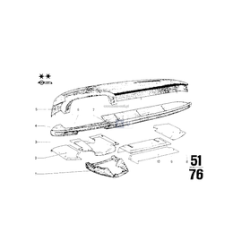 Osłona, pasuje tylko do - 51451809993