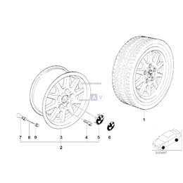 Obręcz koła aluminiowa - 85329409700