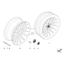 Obręcz koła aluminiowa - 36116761996