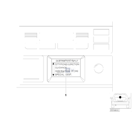 Dla samochodów z harman/kardon, System nawigacji - 84110007796