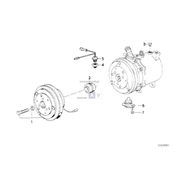 Pasuje tylko do sprężarki Seiko / FER, Adapter - 64521380151