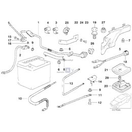 Kabel plus akumulatora - 12421436902