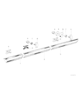 Listwa drzwi przednich lewych - 51131831465