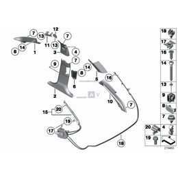 Osłona słupka B, dolna prawa - 51439173438