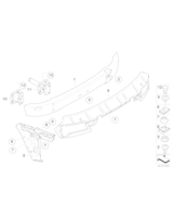 Element deformacyjny tylny lewy - 51127907201