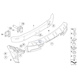 Element deformacyjny tylny lewy - 51127907201