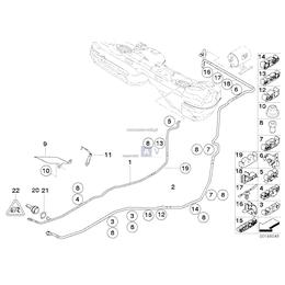 Przewód dopływu paliwa - 16127172161