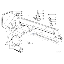 Mechanizm napędu wycieraczek - 61611370822