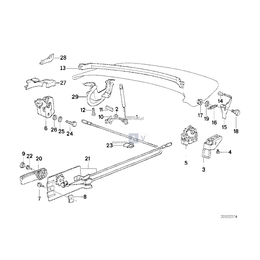 Mechanizm pokrywy składanego dachu - 51252292088