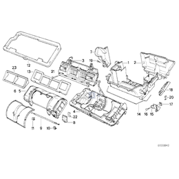 Uszczelka obudowy klimatyzacji BMW E31 E32 E34 - 64111374357