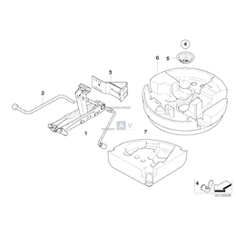 Osłona koła zapasowego - 71117906369