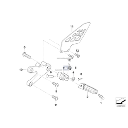 Płyta podnóżka lewa - 46717708573