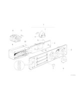 Panel obsługi klimatyzacji - 64118351111