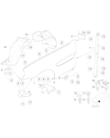 Osłona wnęki koła, przednia prawa - 51718234136