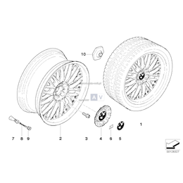 Obręcz koła aluminiowa, dwuczęściowa - 36116775668