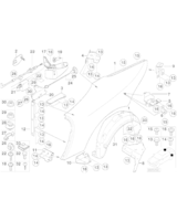 Panel boczny, tylny, lewy - 41357011671