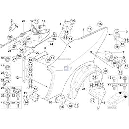 Panel boczny, tylny, lewy - 41357011671