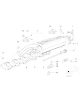 Pasuje tylko do cylindra 1-6, Przewód ssący - 11611728882